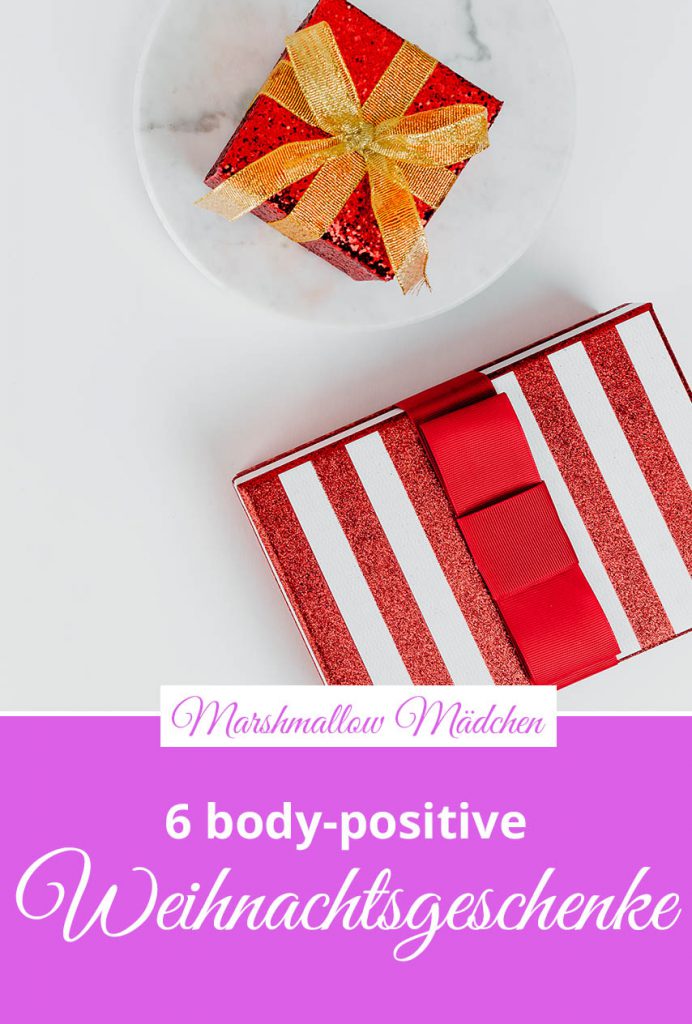 Weihnachten ist leider nicht gerade als body-positive Zeit bekannt. Wie wäre es da, wenn du anderen - und dir selbst - Geschenke machst, die für ein gutes Selbstwert- und Körpergefühl sorgen? Hier sind Marshmallow Mädchens Ideen für sechs body-positive Weihnachtsgeschenke.
