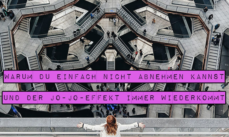 Gewicht runter, Gewicht wieder rauf. Kennst du das? Erfahre in diesem ausführlichen Hintergrund-Artikel anhand wissenschaftlicher Erkenntnisse, warum du trotz all deiner Bemühungen einfach nicht abnehmen kannst und der Jo-Jo-Effekt immer wiederkommt. Marshmallow Mädchen zeigt dir body-positive Lösungen, wie du deinen Wohlfühl-Körper erreichst und den Jo-Jo-Effekt ein für alle Mal vermeidest.