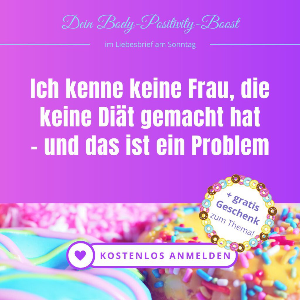 Wie viele Diätversuche hast du schon hinter dir? Vor einiger Zeit habe ich im Liebesbrief eine kleine Umfrage zu genau dieser Frage gestartet. Die häufigste Antwort war: 11 bis 20. Dicht gefolgt von: 20 bis 30. Und niemand - wirklich niemand - hatte null Diäten gemacht. Das ist in diesem Zusammenhang vermutlich nicht überraschend. Aber ich kam ins Grübeln: Ich kenne keine einzige Frau, die noch nie eine Diät gemacht hat. Ich musste daran denken, was das bedeutet - was das auch mit meinem eigenen Leben gemacht hat. Und dann kam mir ein Gedanke, der mich bis heute nicht loslässt: Wie viele Jahre unseres Lebens haben wir eigentlich an Diäten verloren?