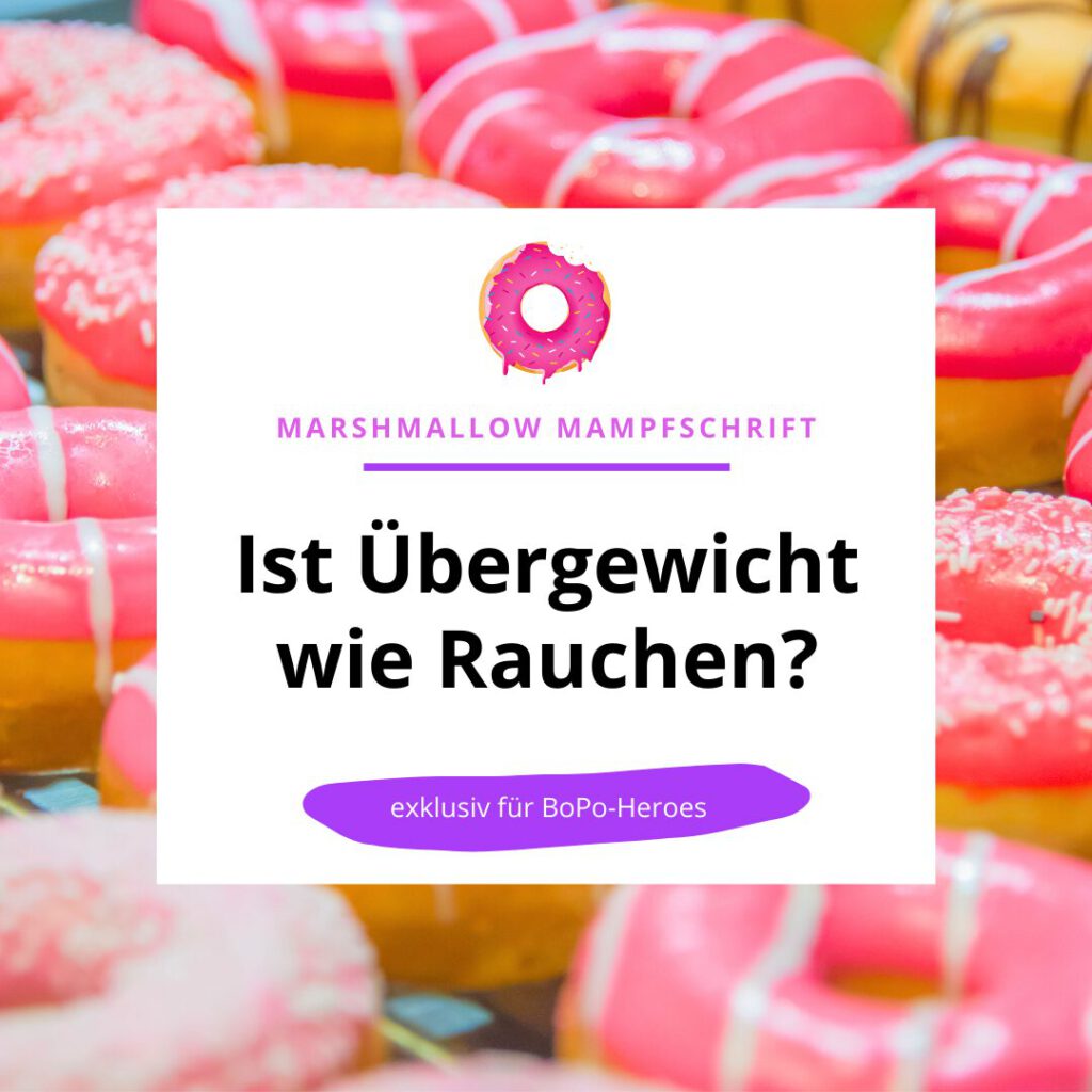 In dieser Mampfschrift beantworte ich eine Frage aus der Community: “Mir wurde schon öfter gesagt, dass Dicksein wie Rauchen ist. Mehrgewichtige Menschen werden mit Rauchern verglichen. Ich spüre, dass der Vergleich hinkt, weiß aber nicht, wie ich darauf reagieren soll. Kannst du mir helfen?“ Absolut! Schauen wir uns in dieser Mampfschrift an, warum der Vergleich zwischen Mehrgewicht und Rauchen hanebüchen ist und wie wir mit solchen Äußerungen umgehen können.